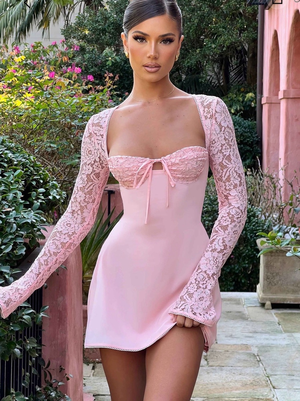 BABYBOO Jacinta Mini Dress - Blush